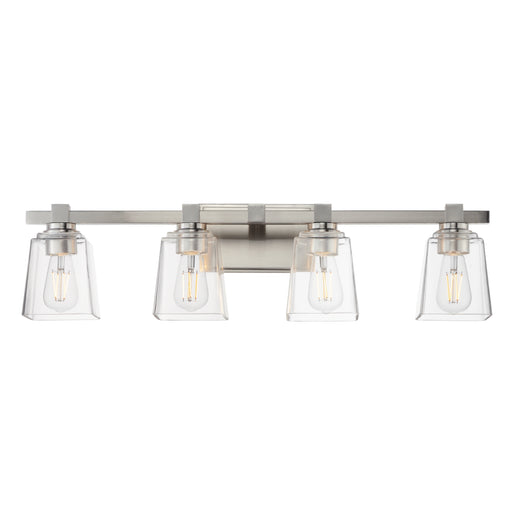 Myhouse Lighting Maxim - 21384CLSN - Four Light Bath Vanity - Cubos - Satin Nickel