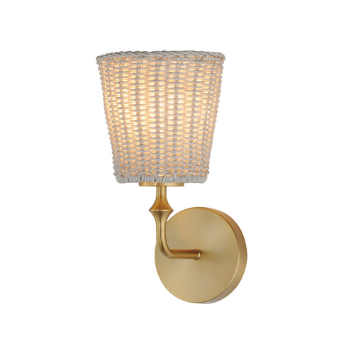 Myhouse Lighting Maxim - 21481WWTNAB - One Light Wall Sconce - Baja - Natural Aged Brass
