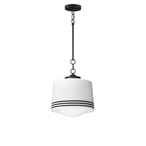 Myhouse Lighting Maxim - 21532WTBK - One Light Pendant - Eureka - Black