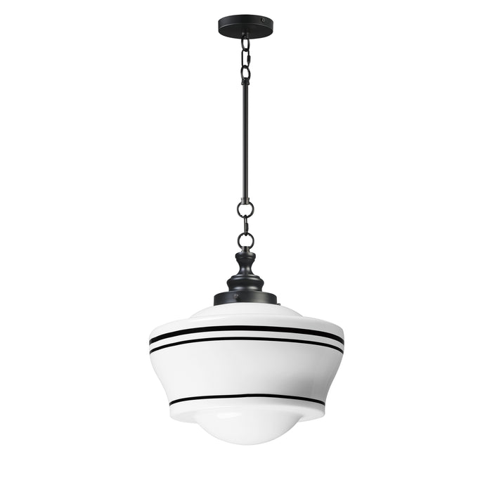 Myhouse Lighting Maxim - 21533WTBK - One Light Pendant - Eureka - Black