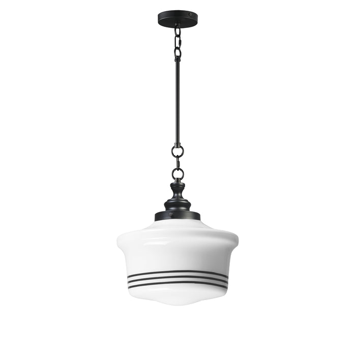 Myhouse Lighting Maxim - 21534WTBK - One Light Pendant - Eureka - Black