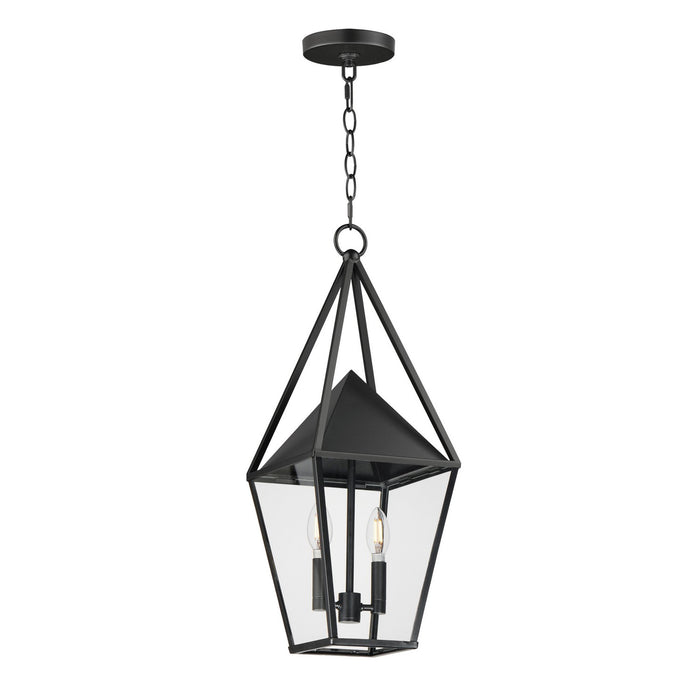Myhouse Lighting Maxim - 3168CLBK - Two Light Outdoor Pendant - Bavaria - Black