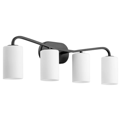 Myhouse Lighting Quorum - 5307-4-59 - Four Light Vanity - Rutherford - Matte Black