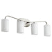 Myhouse Lighting Quorum - 5307-4-65 - Four Light Vanity - Rutherford - Satin Nickel