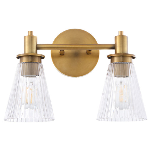 Myhouse Lighting Quorum - 5803-2-47 - Two Light Vanity - Lawton - Brushed Brass