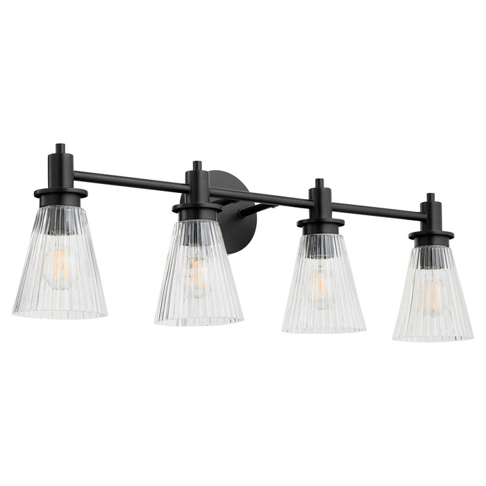 Myhouse Lighting Quorum - 5803-4-59 - Four Light Vanity - Lawton - Matte Black