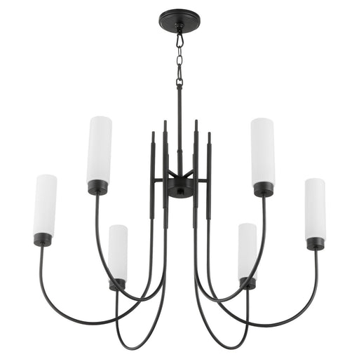Myhouse Lighting Quorum - 6024-6-59 - Six Light Chandelier - Jerome - Matte Black