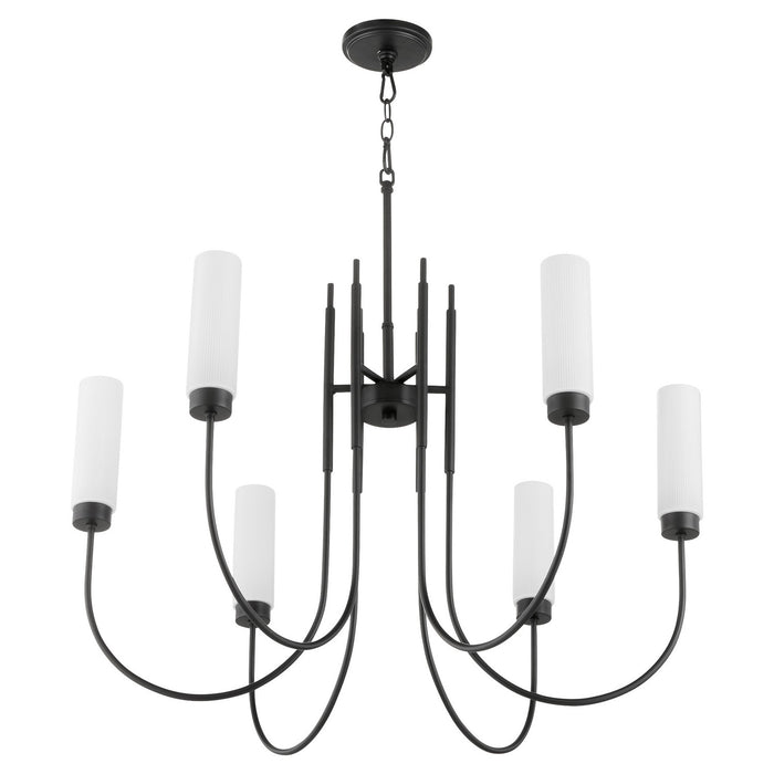 Myhouse Lighting Quorum - 6024-6-59 - Six Light Chandelier - Jerome - Matte Black