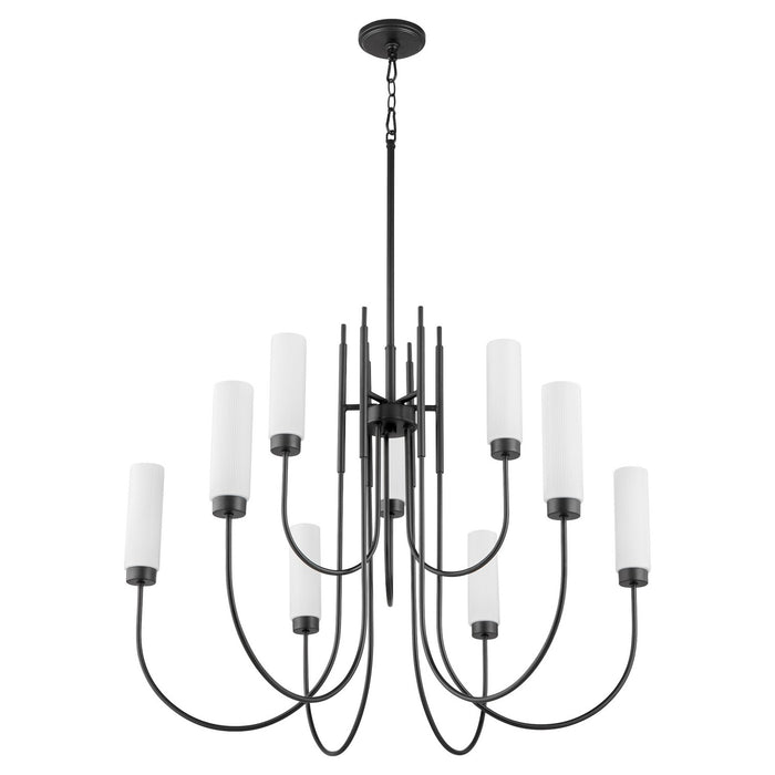 Myhouse Lighting Quorum - 6024-9-59 - Nine Light Chandelier - Jerome - Matte Black