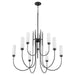Myhouse Lighting Quorum - 6024-9-59 - Nine Light Chandelier - Jerome - Matte Black