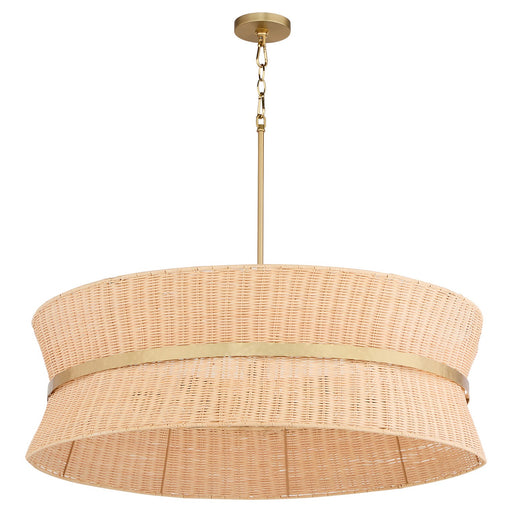 Myhouse Lighting Quorum - 6123-8-47 - Eight Light Pendant - Fairview - Brushed Brass