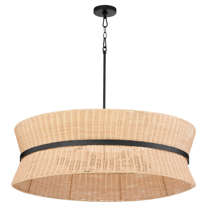 Myhouse Lighting Quorum - 6123-8-59 - Eight Light Pendant - Fairview - Matte Black