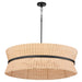 Myhouse Lighting Quorum - 6123-8-59 - Eight Light Pendant - Fairview - Matte Black