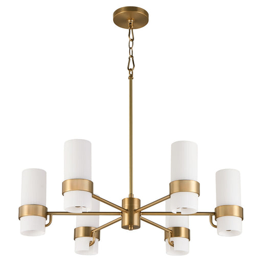 Myhouse Lighting Quorum - 6169-6-47 - Six Light Chandelier - Sojourn - Brushed Brass