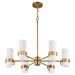 Myhouse Lighting Quorum - 6169-6-47 - Six Light Chandelier - Sojourn - Brushed Brass