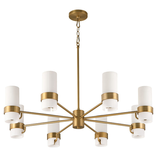Myhouse Lighting Quorum - 6169-8-47 - Eight Light Chandelier - Sojourn - Brushed Brass