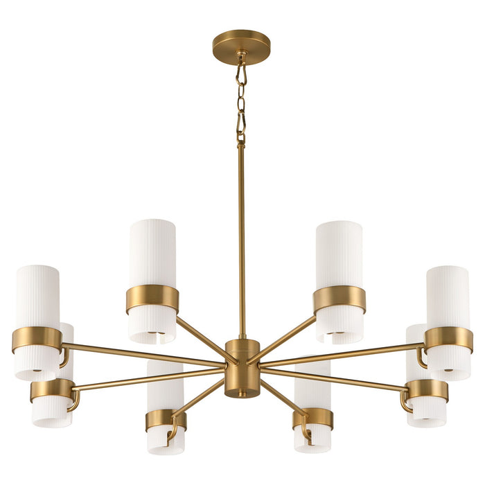 Myhouse Lighting Quorum - 6169-8-47 - Eight Light Chandelier - Sojourn - Brushed Brass