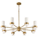 Myhouse Lighting Quorum - 6169-8-47 - Eight Light Chandelier - Sojourn - Brushed Brass
