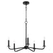 Myhouse Lighting Quorum - 6307-5-59 - Five Light Chandelier - Rutherford - Matte Black