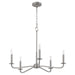 Myhouse Lighting Quorum - 6307-5-65 - Five Light Chandelier - Rutherford - Satin Nickel