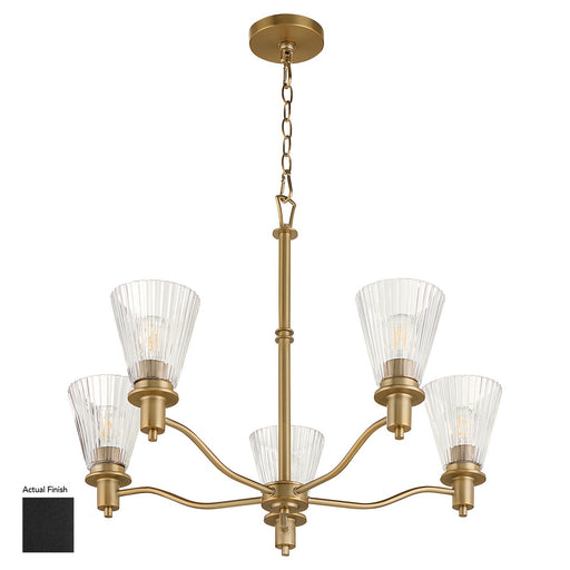Myhouse Lighting Quorum - 6803-5-59 - Five Light Chandelier - Lawton - Matte Black