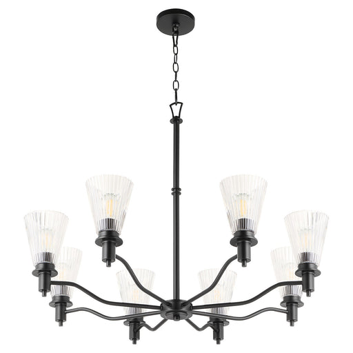 Myhouse Lighting Quorum - 6803-8-59 - Eight Light Chandelier - Lawton - Matte Black