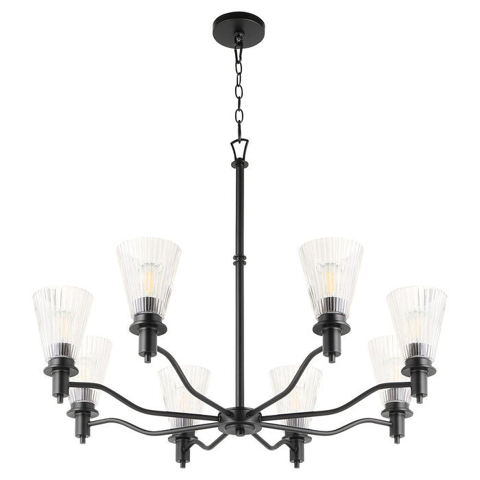 Myhouse Lighting Quorum - 6803-8-59 - Eight Light Chandelier - Lawton - Matte Black