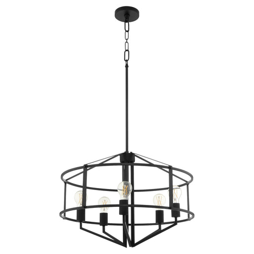 Myhouse Lighting Quorum - 8373-5-59 - Five Light Pendant - Tobin - Matte Black