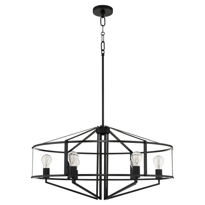Myhouse Lighting Quorum - 8373-6-59 - Six Light Pendant - Tobin - Matte Black