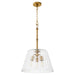 Myhouse Lighting Quorum - 8803-3-47 - Three Light Pendant - Lawton - Brushed Brass