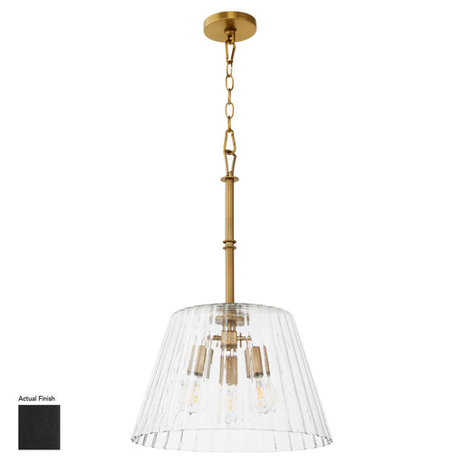 Myhouse Lighting Quorum - 8803-3-59 - Three Light Pendant - Lawton - Matte Black
