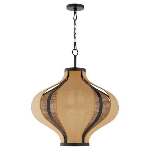 Myhouse Lighting Quorum - 892-3-59 - Three Light Pendant - Monroe - Matte Black
