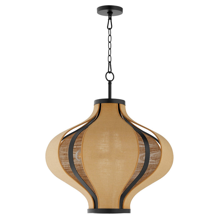 Myhouse Lighting Quorum - 892-3-59 - Three Light Pendant - Monroe - Matte Black