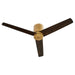 Myhouse Lighting Quorum - 22523-47 - 52"Ceiling Fan - Banzai - Brushed Brass