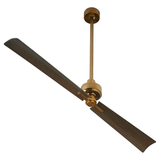 Myhouse Lighting Quorum - 30562-47 - 56"Patio Fan - Twain - Brushed Brass