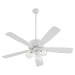 Myhouse Lighting Quorum - 4525-0308 - 52"Ceiling Fan - Ovation - Studio White