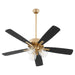 Myhouse Lighting Quorum - 4525-0380 - 52"Ceiling Fan - Ovation - Aged Brass