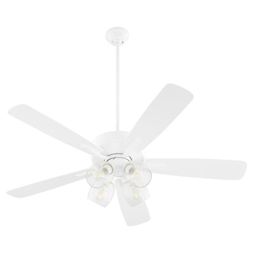 Myhouse Lighting Quorum - 4525-0408 - 52"Ceiling Fan - Ovation - Studio White