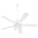 Myhouse Lighting Quorum - 4525-0408 - 52"Ceiling Fan - Ovation - Studio White
