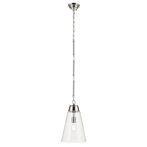 Myhouse Lighting Kichler - 52661PNCLR - One Light Pendant - Marsailli - Polished Nickel