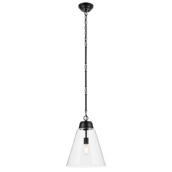Myhouse Lighting Kichler - 52662BKCLR - One Light Pendant - Marsailli - Black