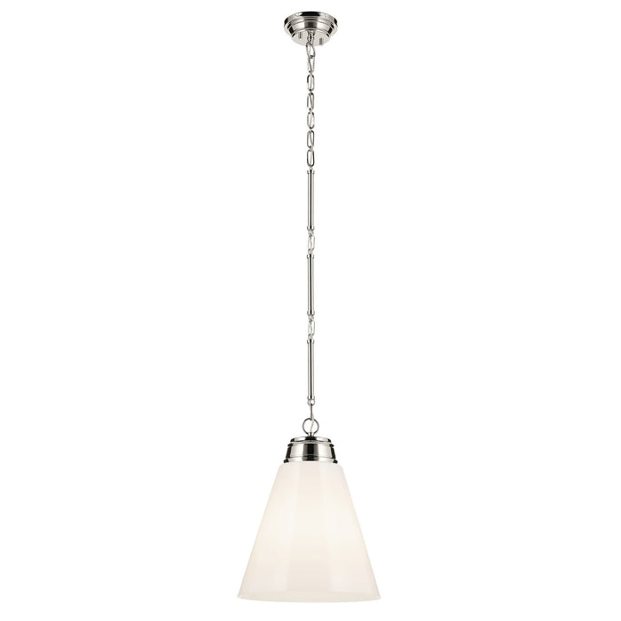 Myhouse Lighting Kichler - 52662PN - One Light Pendant - Marsailli - Polished Nickel