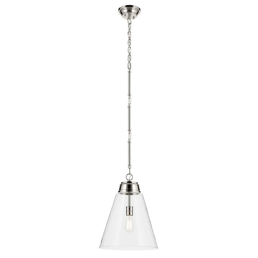 Myhouse Lighting Kichler - 52662PNCLR - One Light Pendant - Marsailli - Polished Nickel