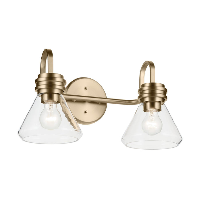 Myhouse Lighting Kichler - 55154CPZCLR - Two Light Bath - Farum - Champagne Bronze