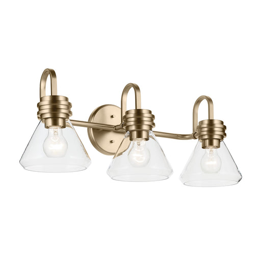 Myhouse Lighting Kichler - 55155CPZCLR - Three Light Bath - Farum - Champagne Bronze