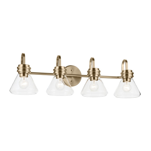 Myhouse Lighting Kichler - 55156CPZCLR - Four Light Bath - Farum - Champagne Bronze