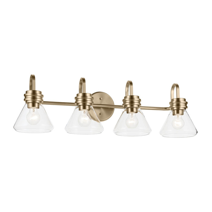 Myhouse Lighting Kichler - 55156CPZCLR - Four Light Bath - Farum - Champagne Bronze
