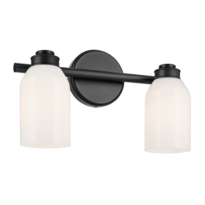 Myhouse Lighting Kichler - 55201BK - Two Light Bath - Shae - Black