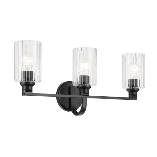 Myhouse Lighting Kichler - 55226BKFLU - Three Light Bath - Gioe - Black