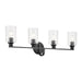 Myhouse Lighting Kichler - 55227BKFLU - Four Light Bath - Gioe - Black